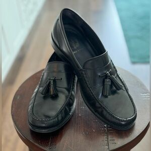 Cole Haan Black Penny Loafers.